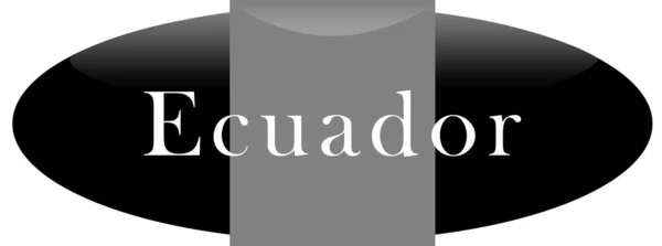 Etiqueta web adesivo Equador — Fotografia de Stock