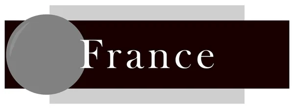 Web Label Sticker Francie — Stock fotografie