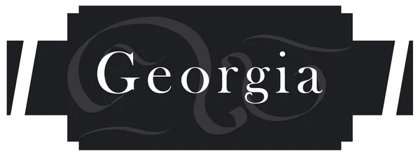 Web címke matrica Georgia — Stock Fotó