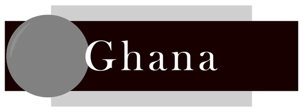 Web Etiketa Samolepka Ghana — Stock fotografie