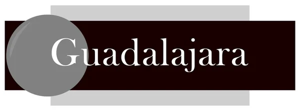 Etiqueta web Etiqueta Guadalajara — Foto de Stock