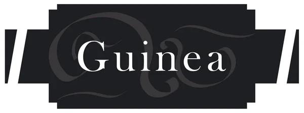 Etiqueta web etiqueta Guiné — Fotografia de Stock