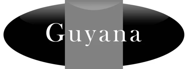 Etiqueta web etiqueta engomada Guyana —  Fotos de Stock