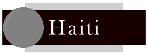 Etiqueta web Etiqueta Haiti — Fotografia de Stock