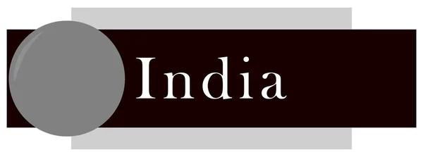 Веб-лейбл наклейка Индии — стоковое фото