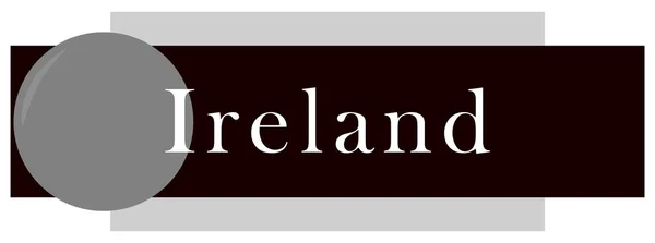 ( 영어 ) Label Sticker Ireland — 스톡 사진