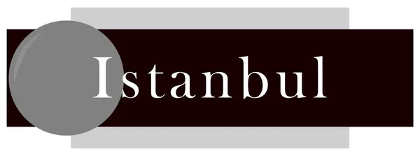 Etiqueta web Etiqueta Estambul — Foto de Stock