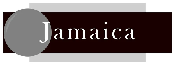 Web Label Sticker Jamaica — Stock Photo, Image