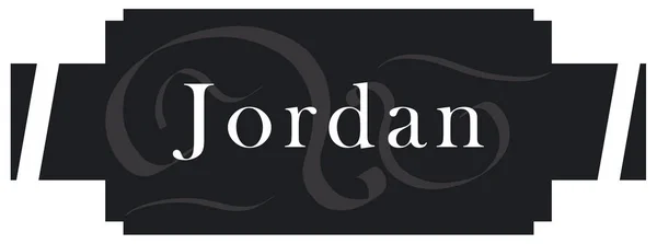 Web Label Sticker Jordan — стокове фото