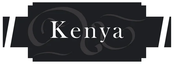 Adesivo etichetta web Kenya — Foto Stock