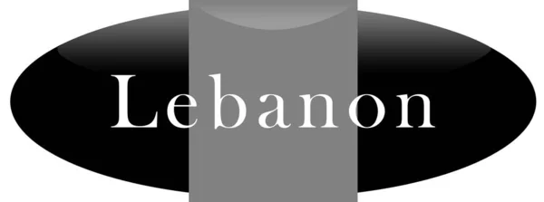 Web Label Sticker Lebanon — Stock Photo, Image