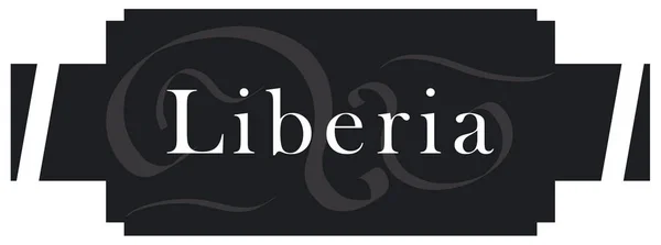 Web címke matrica Libéria — Stock Fotó