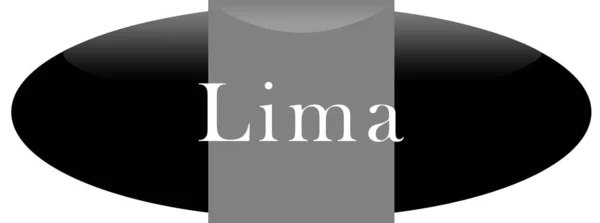 Webový štítek nálepka Lima — Stock fotografie