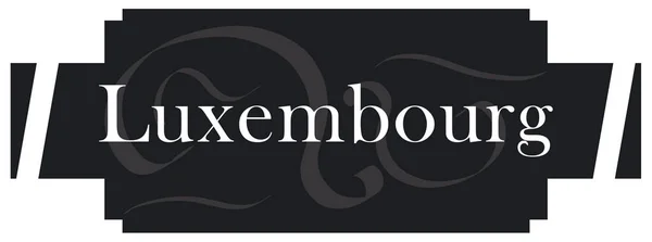 Web Label Sticker Luxembourg — Stock Photo, Image