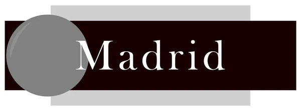 Web label sticker Madrid — Stockfoto