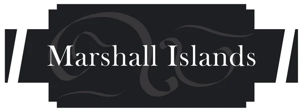 Веб-лейбл Sticker Marshall Islands — стокове фото