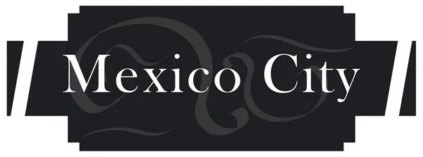 Étiquette web autocollant Mexico City — Photo