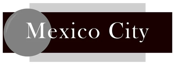 Web Etiqueta engomada Ciudad de México — Foto de Stock