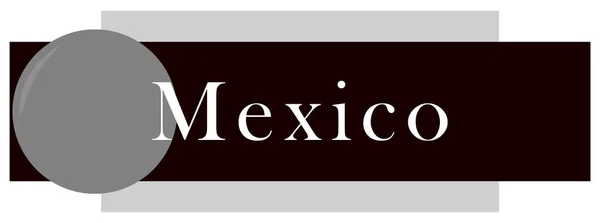 Web Label Sticker Mexico — Stock Photo, Image