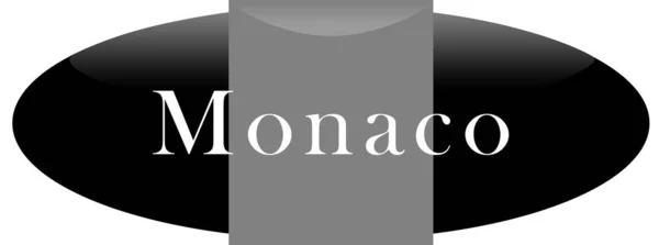 ( 영어 ) Label Sticker Monaco — 스톡 사진