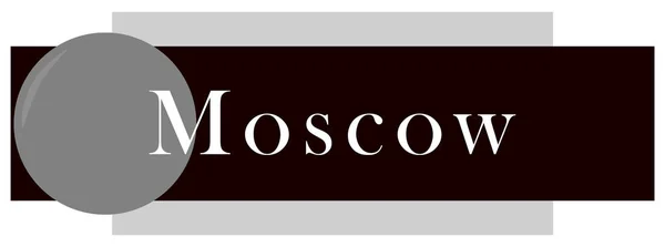 Web Label Sticker Moscow — Stock Photo, Image