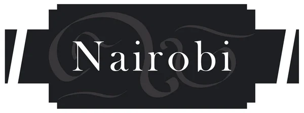 Web label sticker Nairobi — Stockfoto