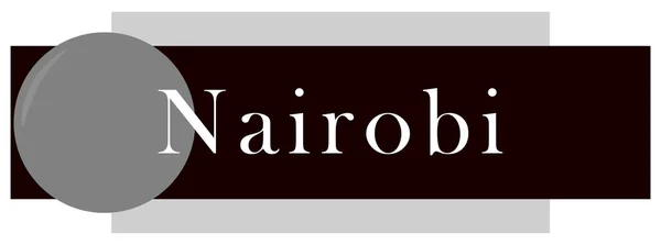 Web Etiketa Nálepka Nairobi — Stock fotografie