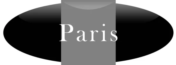 Etiqueta web Etiqueta Paris — Fotografia de Stock