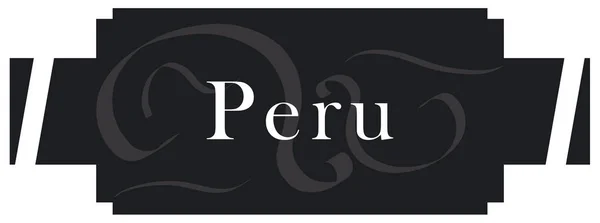 Web label sticker Peru — Stockfoto