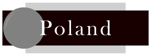 Adesivo etichetta web Polonia — Foto Stock