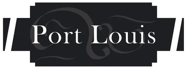 Webb etikett klistermärke Port Louis — Stockfoto