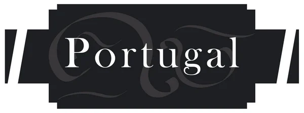 Etiqueta web Etiqueta engomada Portugal — Foto de Stock
