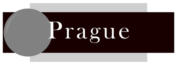 Web Label Sticker Prague — Stock Photo, Image