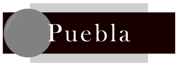 Etiqueta web Etiqueta Puebla — Foto de Stock