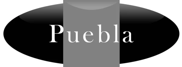 Web Etikett Aufkleber Puebla — Stockfoto