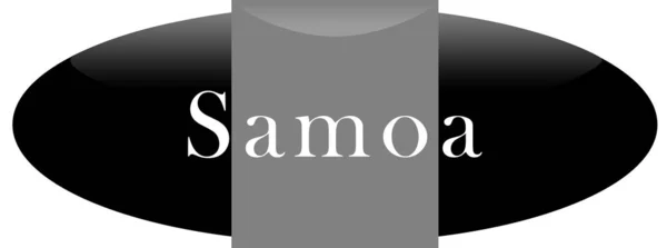 Etiqueta engomada web Samoa — Foto de Stock
