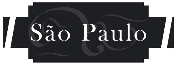 Αυτοκόλλητο Web ετικέτα S o Paulo — Φωτογραφία Αρχείου