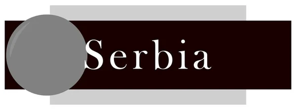 Etiqueta web Etiqueta Serbia —  Fotos de Stock