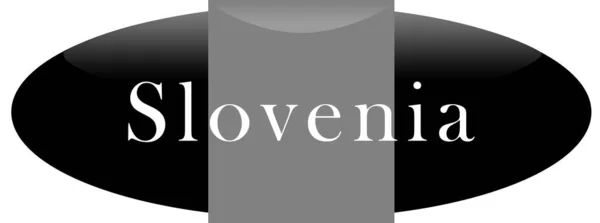 Adesivo etichetta web Slovenia — Foto Stock