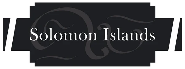 Web Label Sticker Solomon Islands — стокове фото