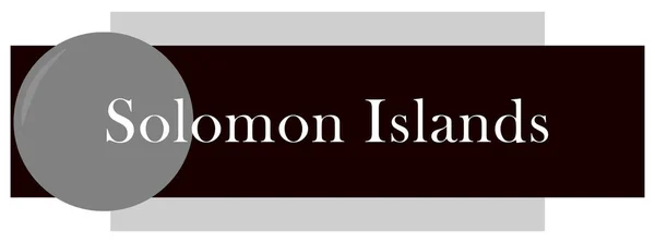 Naklejka web Label Wyspy Salomona — Zdjęcie stockowe
