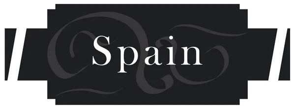 Web Label Sticker Spanien — Stockfoto