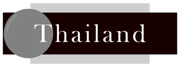 Étiquette web autocollant Thaïlande — Photo