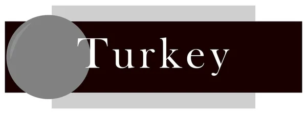 Etiqueta engomada web Turquía — Foto de Stock