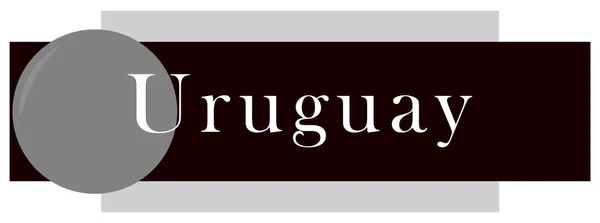 Web Label Sticker Uruguay — Stock Photo, Image