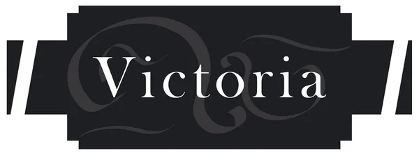 Web label sticker Victoria — Stockfoto