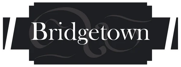 Web Label Sticker Bridgetown — стокове фото