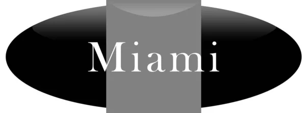 Web Label Aufkleber Miami — Stockfoto