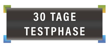 30 Tage Testphase web Sticker Button