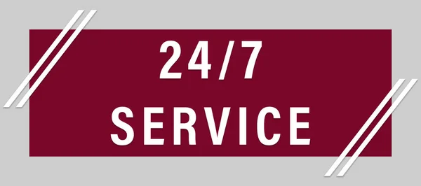 24 / 7 service web Sticker Button — стоковое фото